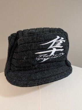 Suzuki Hayabusa Embroidered Gray & White Bill Beanie Unisex Motorcycle Biker